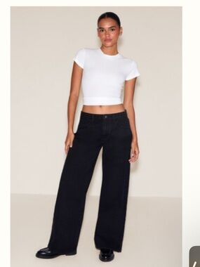 NWOT Wide Leg Black Jeans - Women